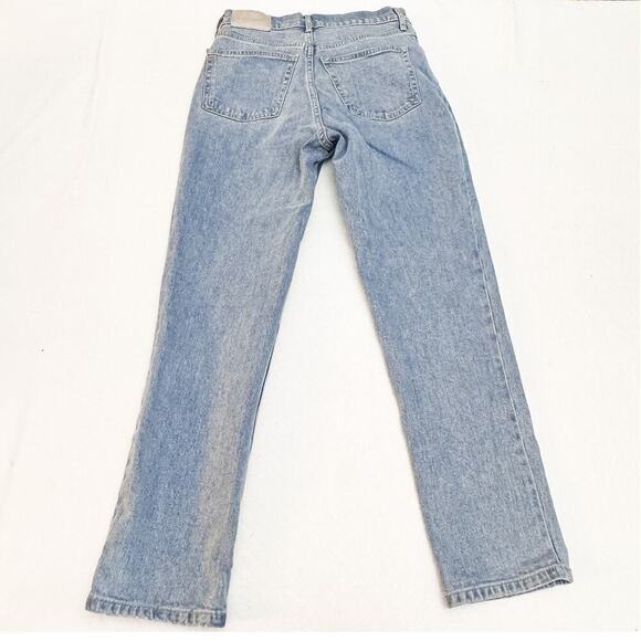 Everlane The Original Cheeky Jean Organic Cotton Light Denim Size 26 Crop - Picture 3 of 10